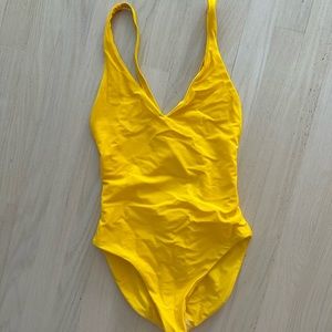 Size small JADE swim yellow one piece never worn